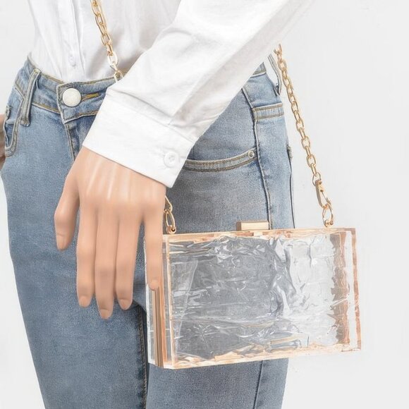 Transparent Plastic Case Clutch - Picture 3 of 4